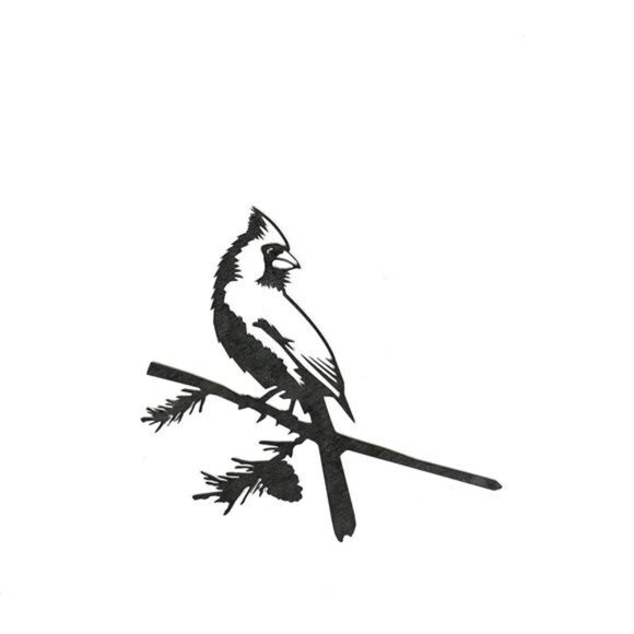 Cardinal - Outdoor Tree Ornaments in Corten Steel - Metal Art